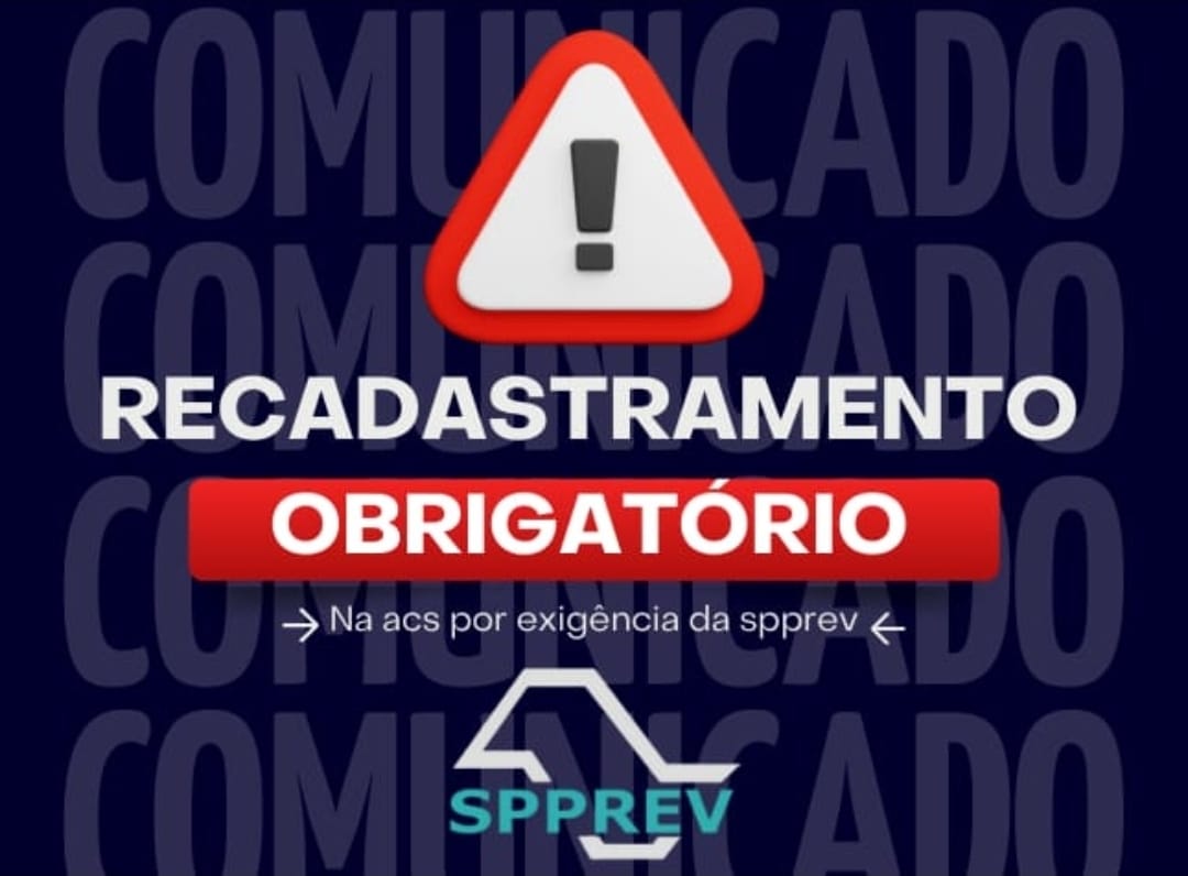 Recadastramento obrigatório
